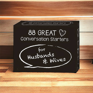 88 Great Conversation Starters for Husbands & Wives