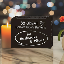 Load image into Gallery viewer, 88 Great Conversation Starters for Husbands &amp; Wives