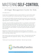 Load image into Gallery viewer, Mastering Self Control Cards for Kids
